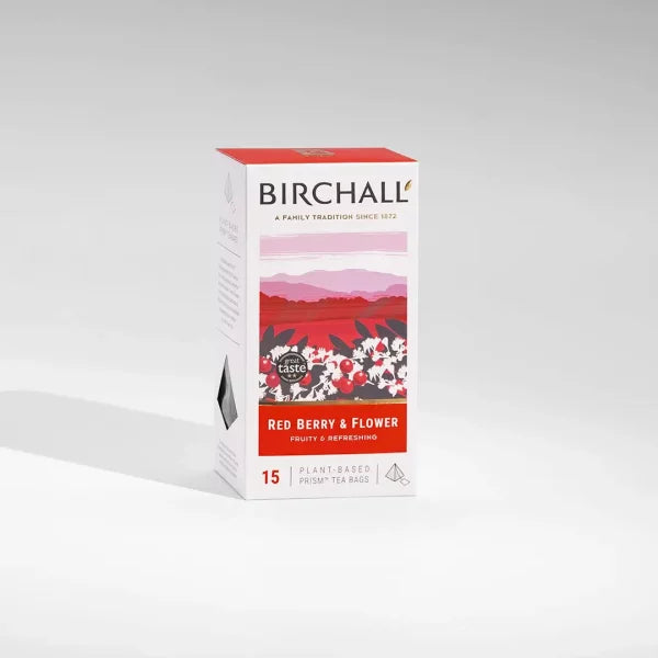 Birchall, Red Berry and Flower, 15 prism bags (case of 6)